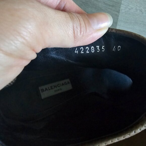 Balenciaga Women's Open-Toe Bootie size 40 EU size 9 US Designer Shoes Wedges - Picture 4 of 5